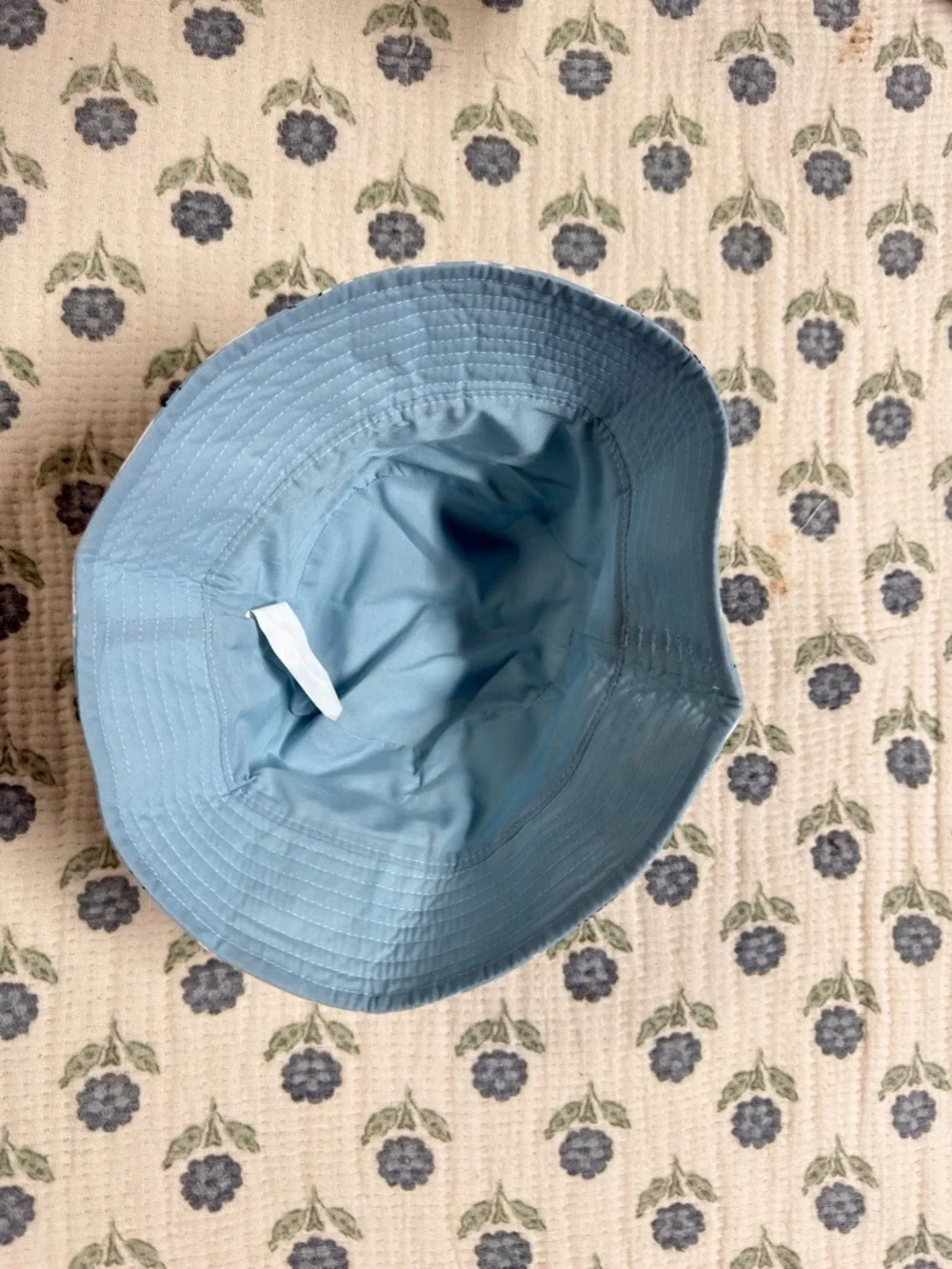 Reversible Blue Bunny Toddler Bucket Hat